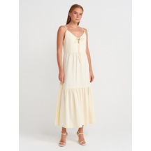 Dilvin 90575 Uzun Dekolte Denim Elbise-sarı Sarı Dilvin 90575 Uzun Dekolte Denim Elbise-sarı Sarı