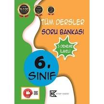 6. Sınıf Tüm Dersler Soru Bankası Video Çözümlü  -  3 Deneme İlaveli -  Kitap Vadisi Yayınları