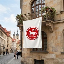 Demokrat Parti Bayrağı Premium Raşel Kumaş 150x225 Cm Diğer