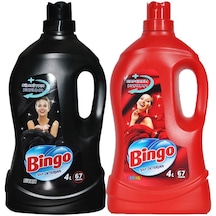 Bingo Siyah Sıvı Çamaşır Deterjanı 67 Yıkama 4 L + Bingo Renkli Sıvı Çamaşır Deterjanı 67 Yıkama 4 L