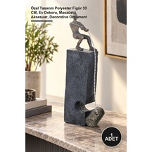 1 Adet Dekoratif Obje Özel Tasarım Polyester Figür 33 Cm, Ev Dekoru, Masaüstü Aksesuar, Decorative Ornament