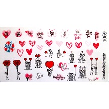 Kalpli Tırnak Sticker Tırnak Dövme Tırnak Tatto Nail Art 1069