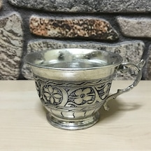 İşlemeli Eskitme Bakır Tas
