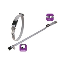 Karlıe - 534 - Reflektörlü Kedi Tasma Çıng. - Kmrsfres - 30cm Gümüş