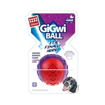 Gigwi Ball Sesli Sert Top Köpek Oyuncağı- Kırmızı Mor M