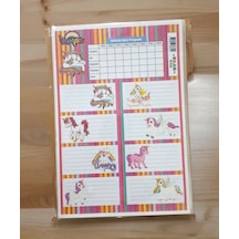 3 Sayfa Toplam 24 Adet Defter Kitap İsim Etiketi İsimlik 8