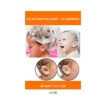 Su Geçirmez Bebek Banyo Kulak Koruyucu Bant 20 Adet