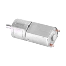 Vkemall 12v Dc Metal Dişli Motor - 20mm Dış Çap, 30rpm Hız, Yüksek Torklu Geri Çalıştırmalı Elektrikli Motor
