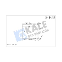 Kale 348445 Radyatör Cıvıc V- cıvıc Vı- hr- v- rover 45- 400 1.5- 1.6 16v 91-  95- 1.4- 1.5- 1.6 95-  01 At 19010p01003- 19010p01004- 19010p03901