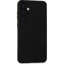 Ilkeshop Newface Samsung Galaxy Uyumlu S24 Kılıf Nano İçi Kadife Silikon - Siyah Sıyah