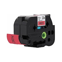 PP Brother Tze-461 36 mmX 8mt Kırmızı üzerine Siyah Laminasyonlu