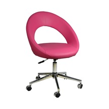 Mobilyakeyfi Bürocci Miranda Metal Ayaklı Çalışma Koltuğu-Pembe-2222K0120