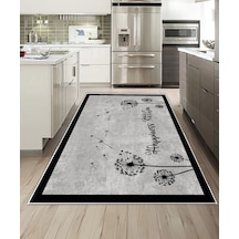 Dijidekor Işıltı Koleksiyonu Model258 Süngerli Dijital Baskılı Saçaksız Mutfak Halısı Yolluk