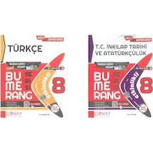 Günay 8. Sınıf Bumerang Serisi Türkçe - İnkılap Soru Bankası Seti Günay 8. Sınıf Bumerang Serisi Türkçe - İnkılap Soru Bankası Seti
