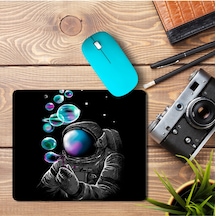 Astronot Hava Kabarcıkları Baskılı Mousepad Mouse Pad