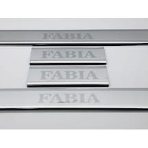 Skoda Fabia 2000-2007 Modeller Arası Krom Kapı Eşiği 4 Parça Paslanmaz Çelik
