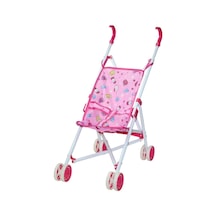 Can İthalat Poşetli Metal Oyuncak Bebek Arabası Pembe