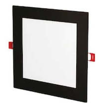 18 Watt Siyah Kasa Sıva Altı Kare Led Panel Beyaz Işık 6500k