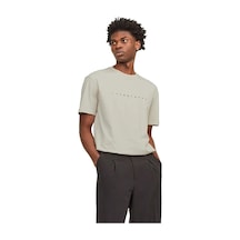 Jack & Jones Jack&jones 12234746 0 Yaka Erkek Tshirt - Bej Bej