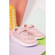 Cool Cırtlı Pudra Çocuk Spor Ayakkabı Zila Pudra