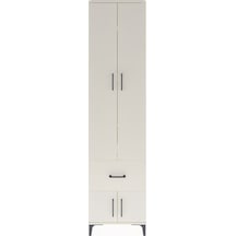 Arges Dolap 4 Raflı Tek Çekmeceli 4 Kapaklı 60x30x243 Aytaşı-... Aytaşı