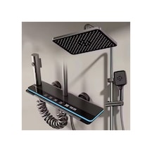 Antresit Dıjıtal Ekran Piyano Fonksiyone Akıllı Duş Sistem Banyo Batarya Robot Ambiyans Büyük Gövde Antrasit