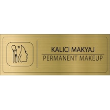 Mayeka Kalıcı Makyaj İsimlik Altın Metal Kapı İsimliği Levhası Yönlendirme Tabelası