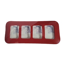 cam çerçeve  masa üstü kırmızı 6*9 cm 4 lü