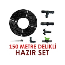 Eltar 150 Metre Kendinden Delikli Damla Sulama Sistemi Ek Parçaları Damlama Borusu Hortumu