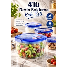 4 Lü Derin Saklama Kabı Seti