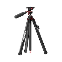 Karbon Fiber Gerçek Seyahat Tripodu, Kameralar Ve Akıllı Telefonlar İçin 360 Top Başlığı İle Karbon Fiber Gerçek Seyahat Tripodu, Kameralar Ve Akıllı Telefonlar İçin 360 Top Başlığı İle