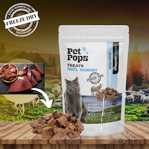 Petpops Kuzu Ciğer Freeze Dry Kedi Ödül Maması 40 G