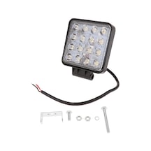 16 Led 48W Off Road Sis Farı Lambası Kare Gemi Tekne Slim 12V (271470663)