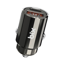 Bix Bxccp45w 45w Type-c Usb-a Çift Çıkışlı Metal Araç Şarj Cihazı