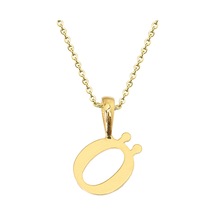 Kuyumcudukkani Zincirli Altın Renk "ö" Harfli Kolye Gold
