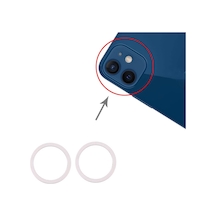 iPhone Uyumlu 12arka Kamera Cam Lens Metal Beyaz
