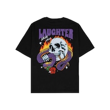 Startmore Adrift Laughter Siyah Oversize Unisex T-shirt Siyah