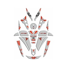 Yamaha Mt25 2020 - 2024 Uyumlu Full Tank Pad Set 008 Çok Renkli