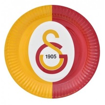 8 Adet Lisanslı Galatasaray Karton Tabak