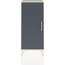 Arges Komodin 2 Raflı Tek Kapaklı 44x30x106 Aytaşı-antrasit Aytaşı