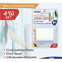 Vodaseal Resim ve Çerçeve Asma Bandı Bantı 4 Lü Set N11.1484