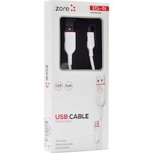 Zcl-01 Micro Usb Kablo-Beyaz