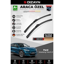 S-dizayn Ford Mustang Mach-e Ön Cam Silecek Seti 2021 Üzeri Premium Araca Özel 60-40 Cm A+ Kalite