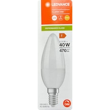 8 Adet Ledvance 4,9w 40w 2700k Sarı Işık Dim Edilebilir E14 Duylu İnce Duy Led Mum Ampul