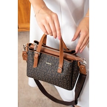 Just Polo Kadın El Ve Omuz Çantası Yeni Sezon Shoulder Bag Ebat : 18 X 25 Cm Kahverengi - Taba