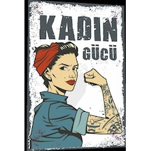 Kadın gücü Retro Ahşap Poster 758