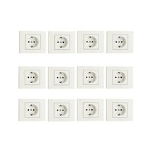 Ovivo Grano Beyaz Priz 12 Li Set