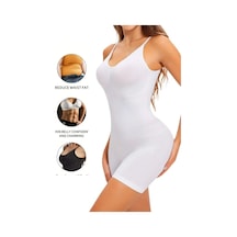 Bonbonetti Chocolate Baby & Kids Kadın 4 Lü Etki Tam Boy Göğüs Dikleştirici Kaldırıcı Body Korse Beyaz