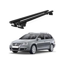 Volkswagen Golf 2007-2009 Uyumlu Siyah Ara Atkı Port Bagaj Tavan Barı