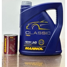 Motorx 10W40 Mannol Classic Yüksek Profesyonel 4L Motor Yağı + Motor Flush 300ml İç Temizleyici Katkısı